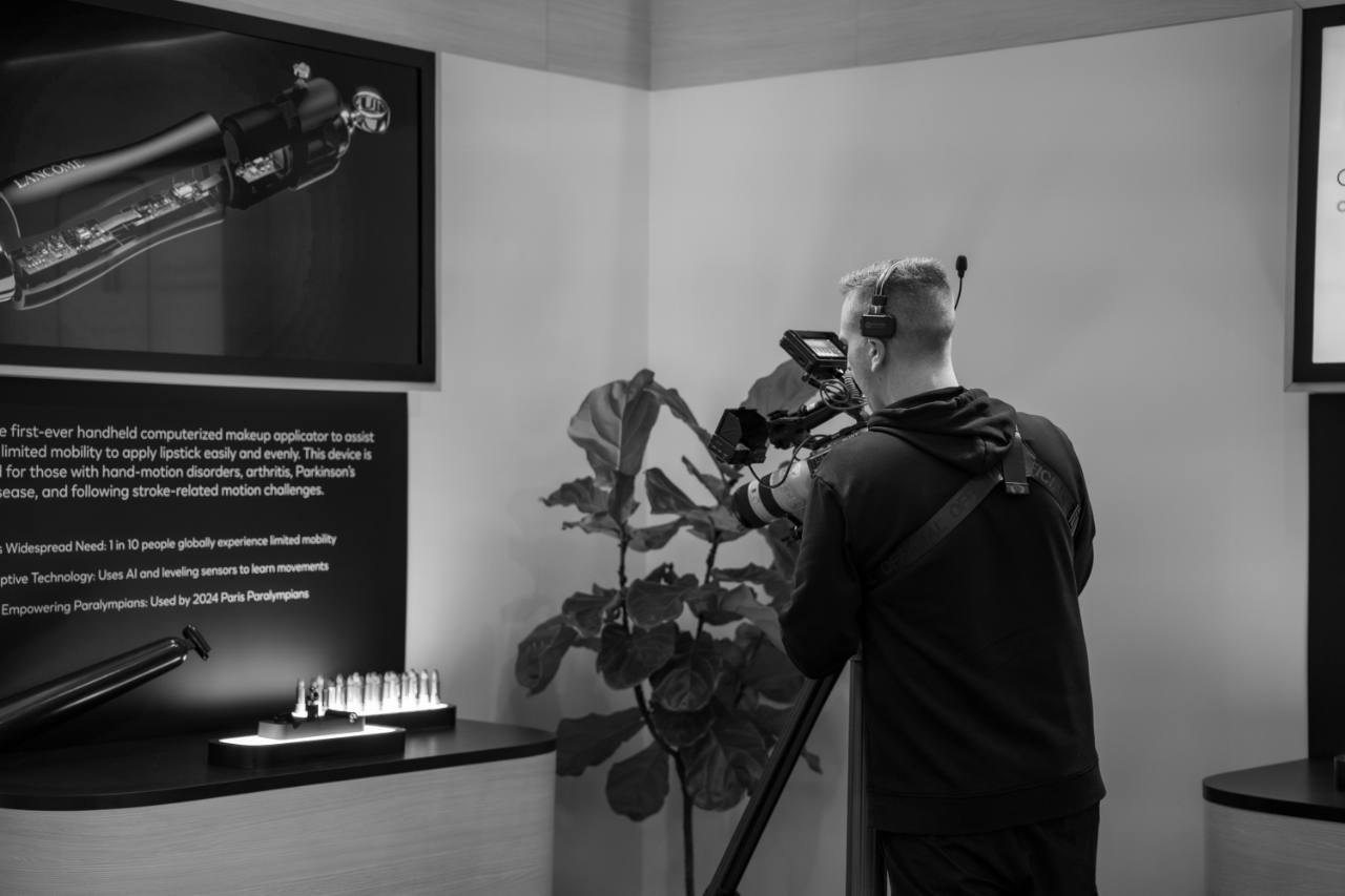 Brand activation coverage from behind camera