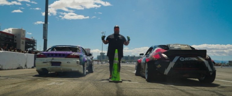 Motorsports start line scene
