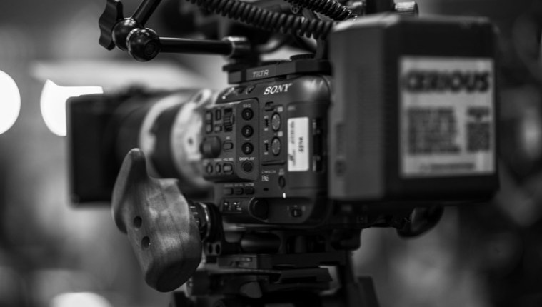 Production camera close-up